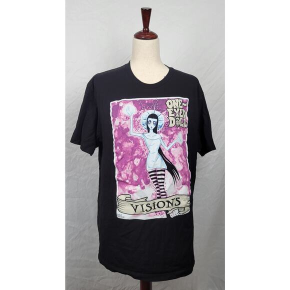 One-Eyed Doll Cotton Extra Large XL Black Graphic Tee - Picture 1 of 6